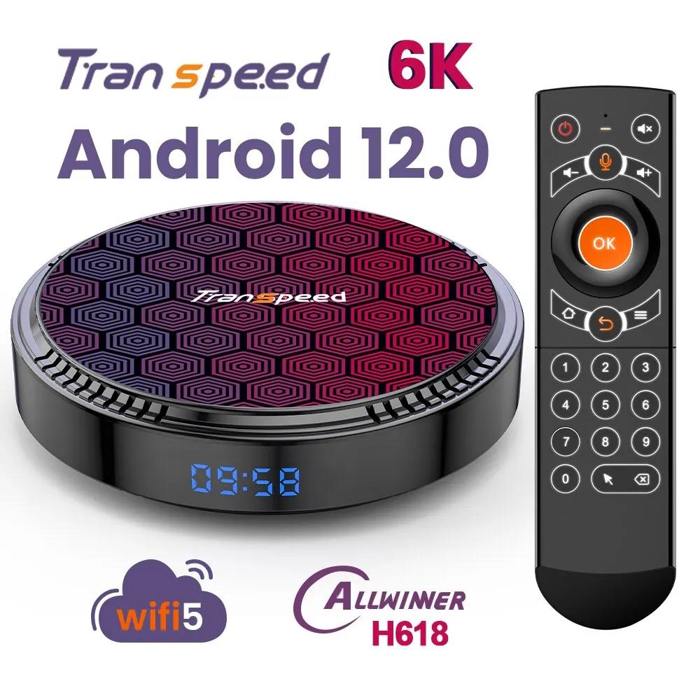 Transpeed    ڽ, ȵ̵ 12 TV ڽ, BT5.0 H618, 6K  ھ Cortex A53 G31